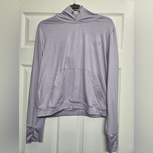 Fleet Feet Lavender Athletic Long Sleeve Shirt With Hood